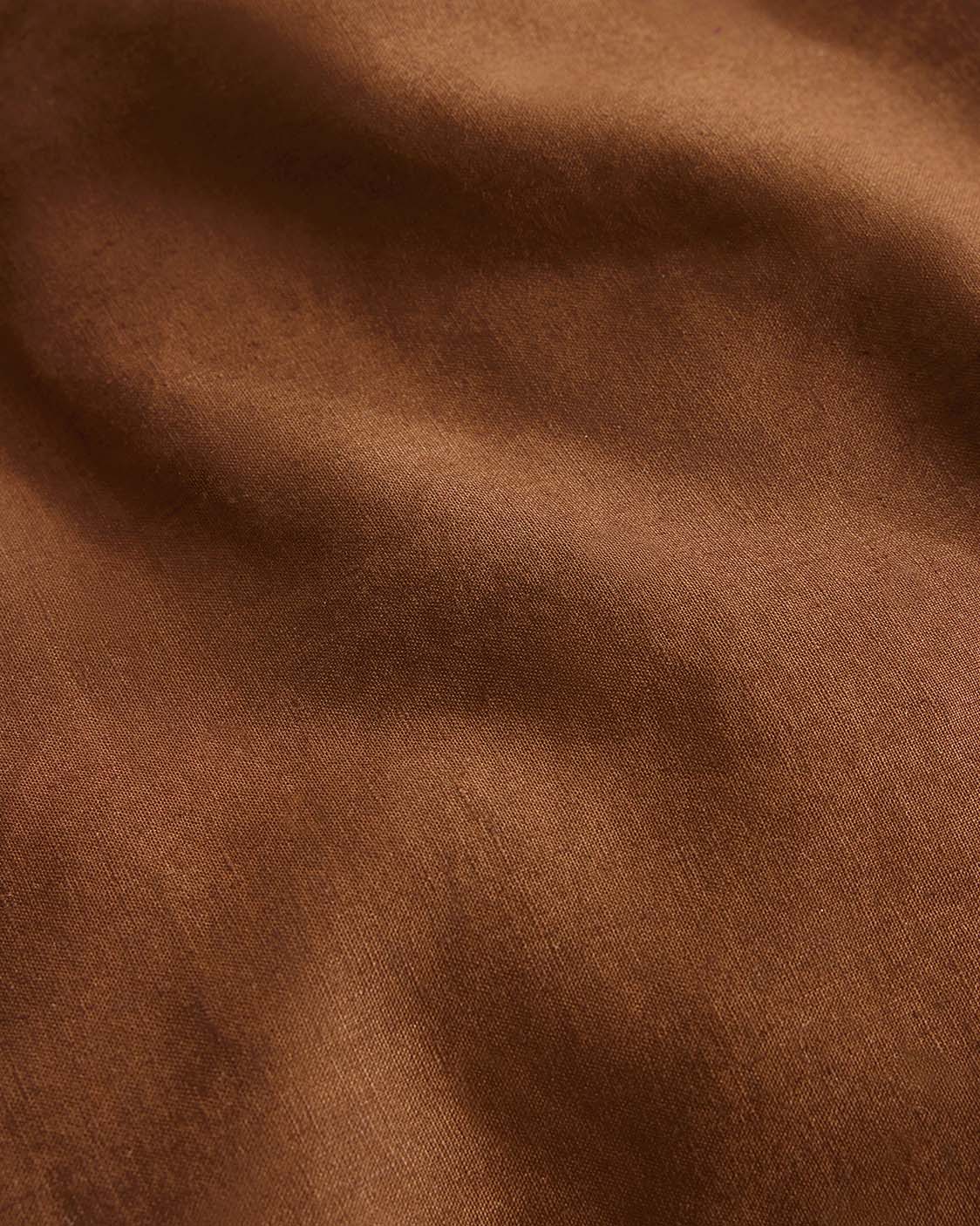 Linen Quilt Cover - Toffee
