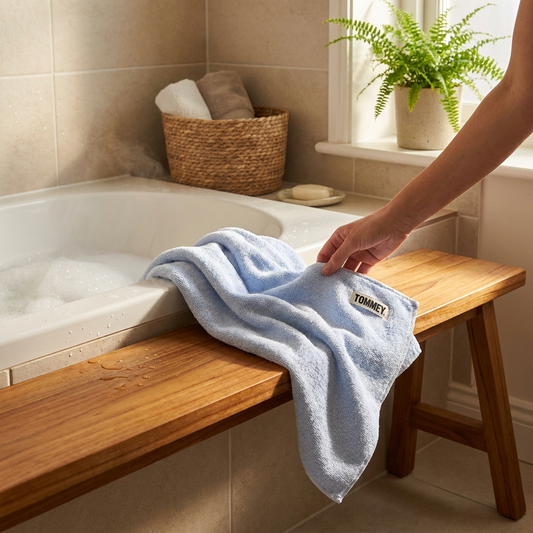Hand Towel - Cornflower lifestyle
