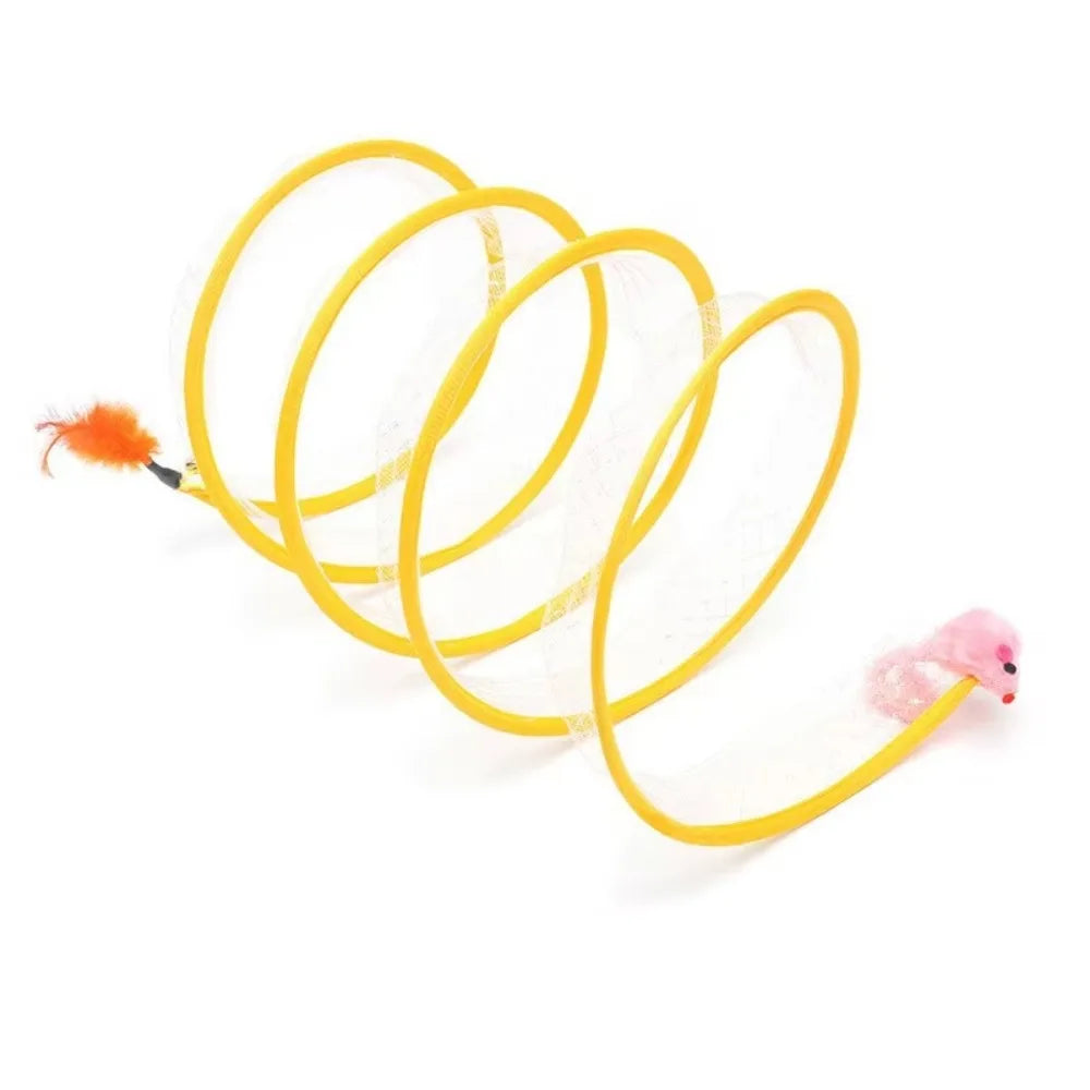 Collapsible S Type Interactive Cat Tunnel