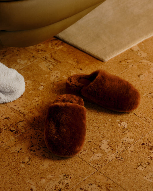Sheepskin Slippers - Hazelnut