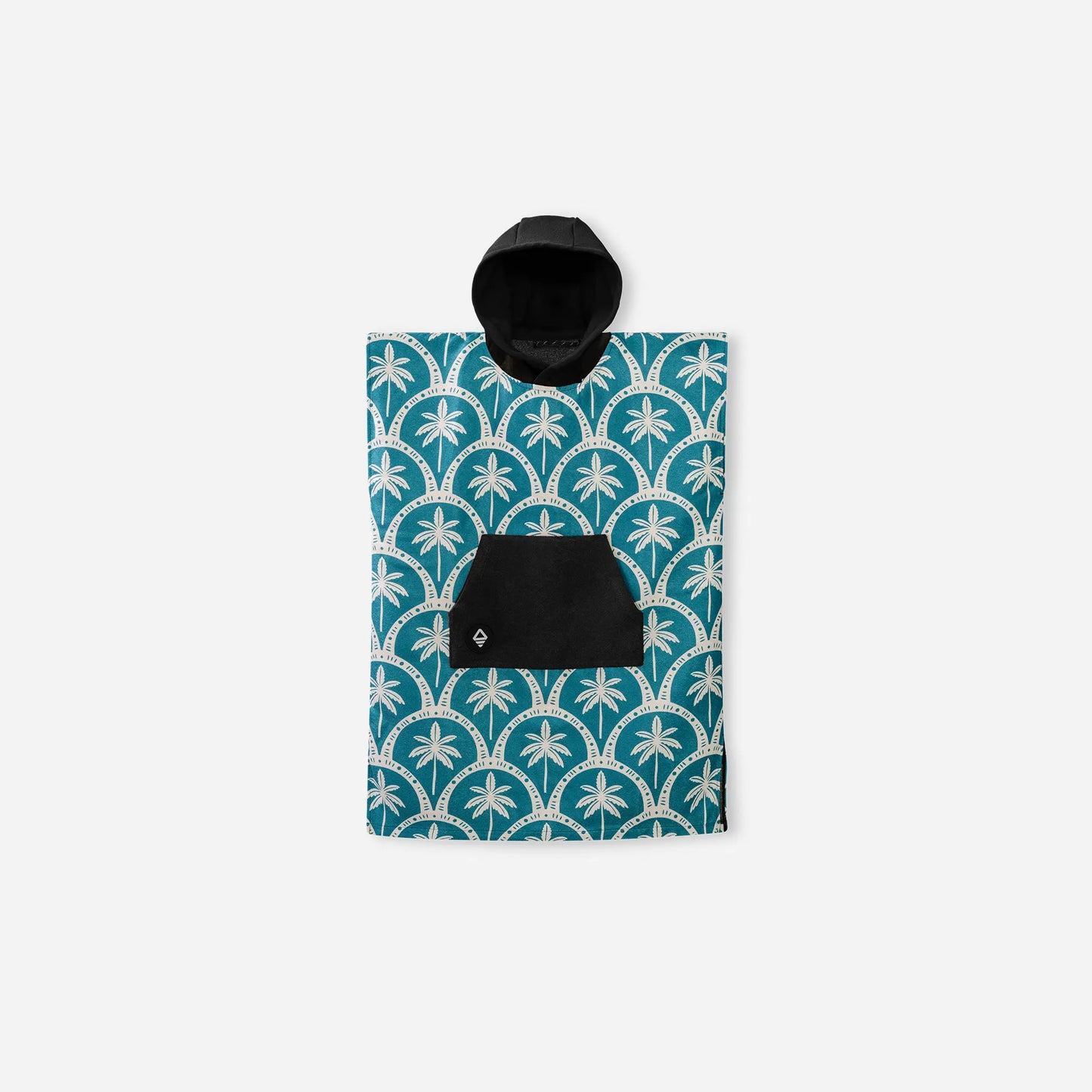 Kids Changing Poncho: Palms Resort Teal Ocean