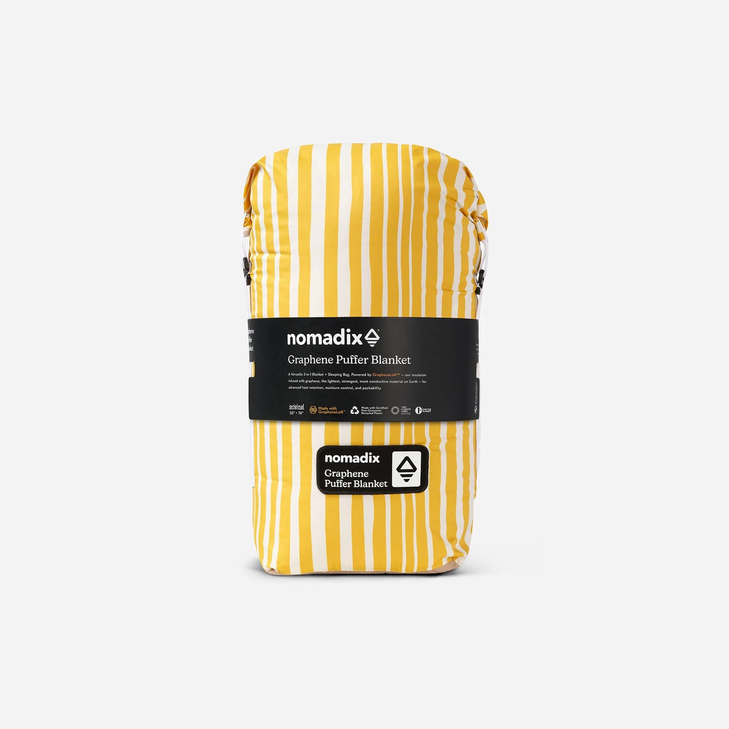 Graphene Puffer Blanket: Heritage Stripe Amber Sun