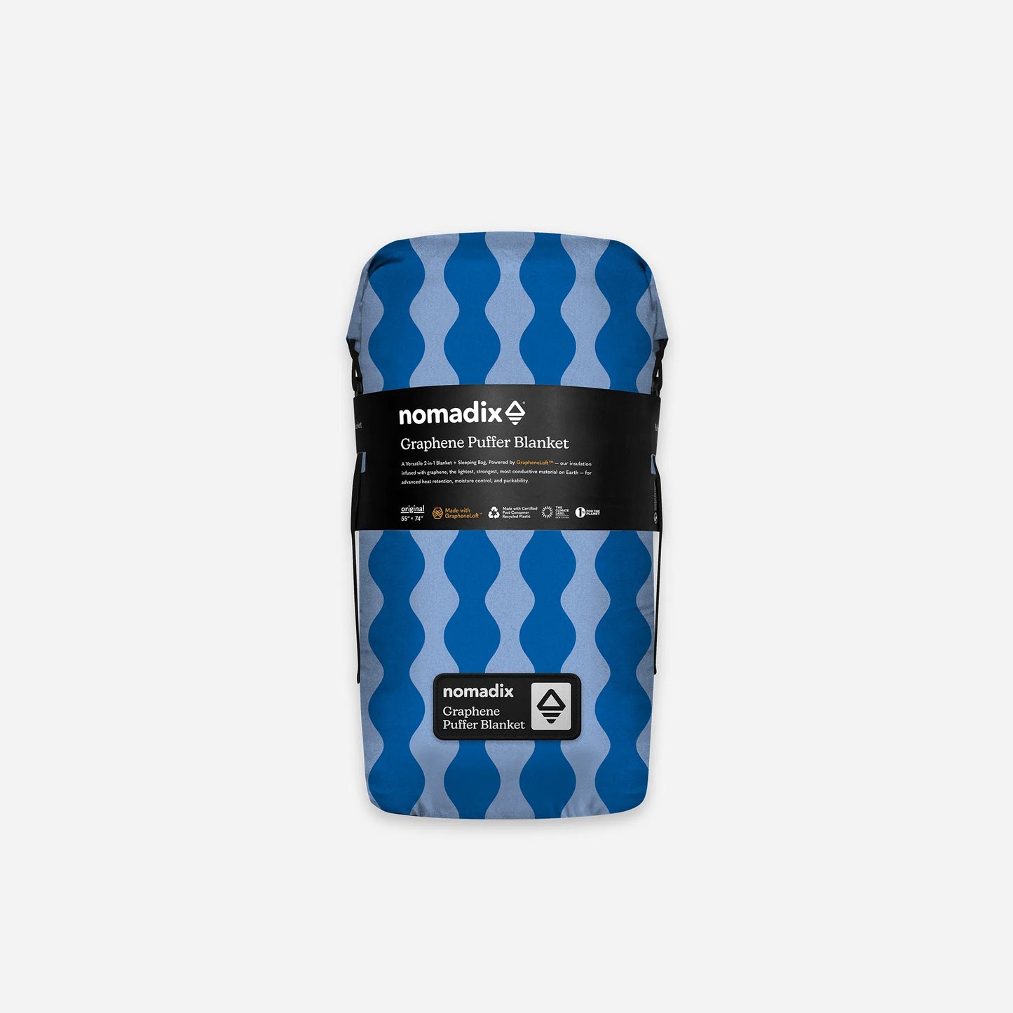 Graphene Puffer Blanket: Slack Tide Coastal Blue