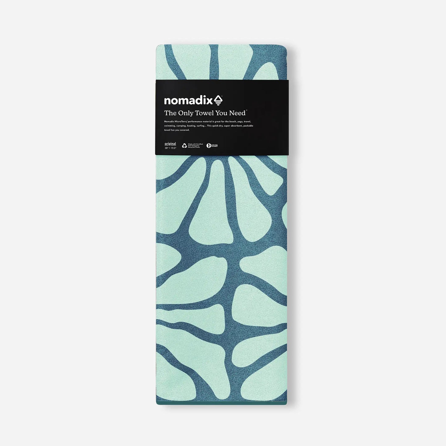 Original Towel: Lazy Daisy Seafoam Green
