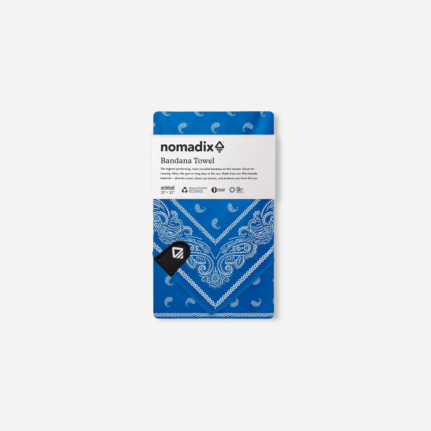 Bandana Towel: Paisley Stellar Blue