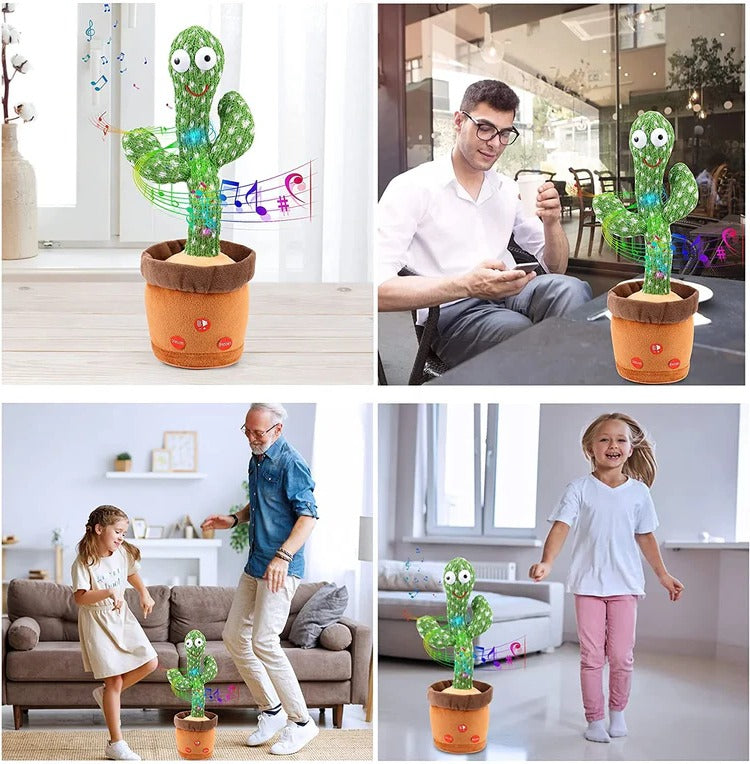 Sound-Reacting Dancing Cactus Toy