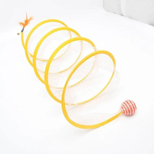 Collapsible S Type Interactive Cat Tunnel