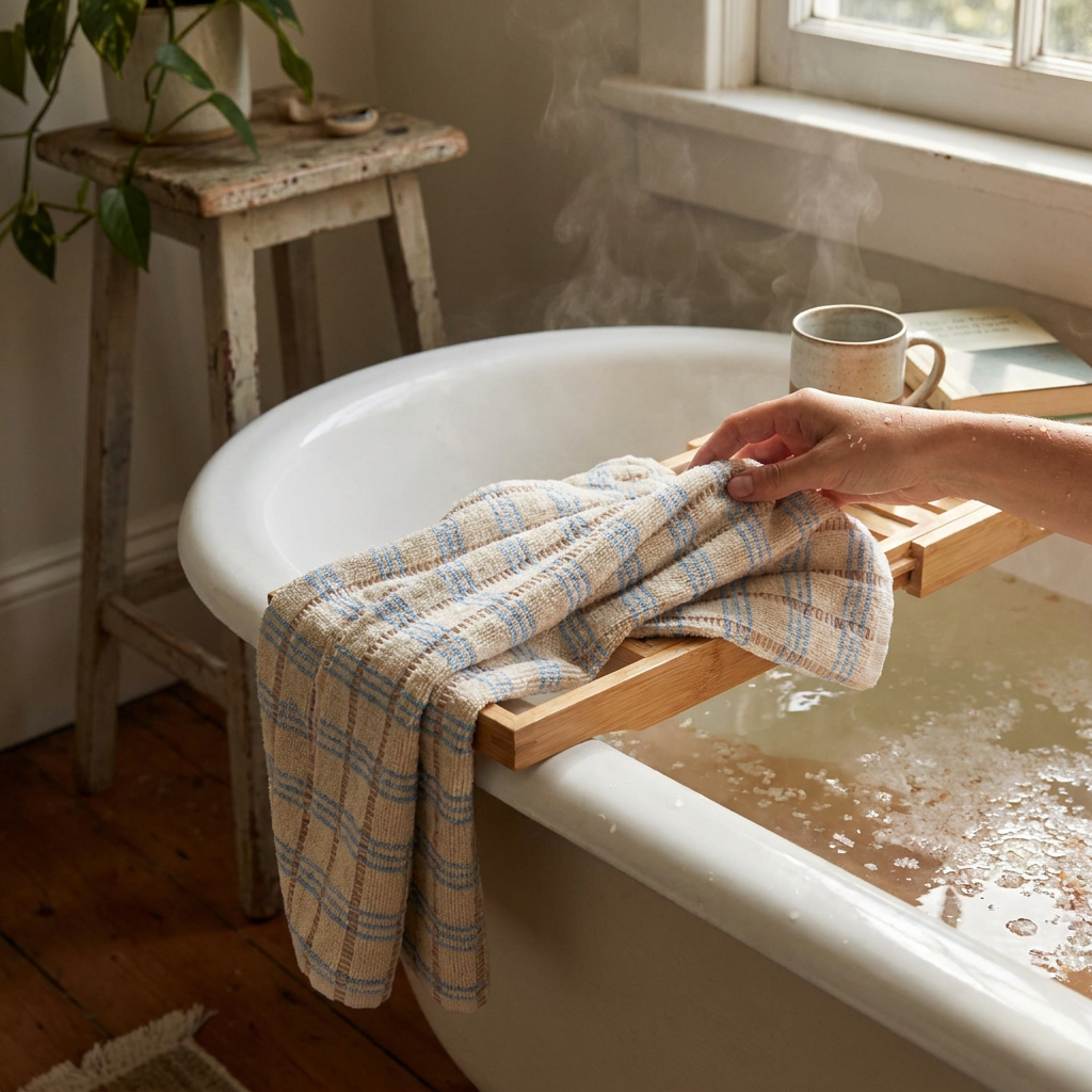 Bath Towel - Sandstone lifestyle