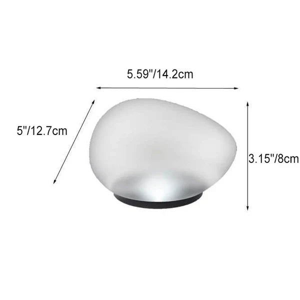Solar Pebble ABS Sandblasted LED Outdoor