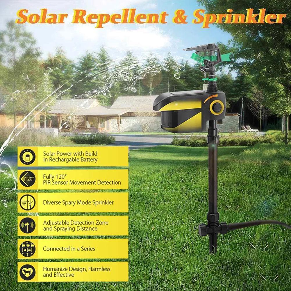 Motion Activated Sprinkler for Deer Solar