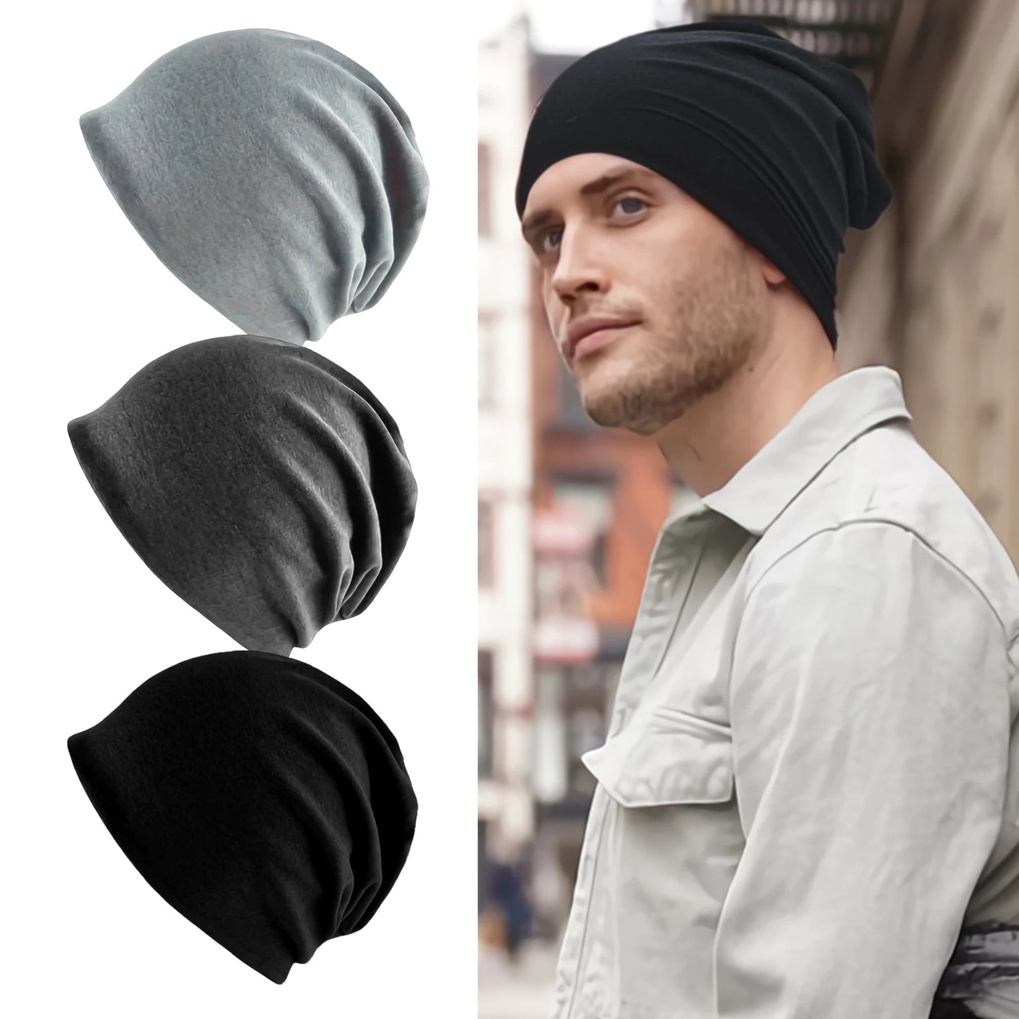 Cozy Slouch Hat Beanie Cap