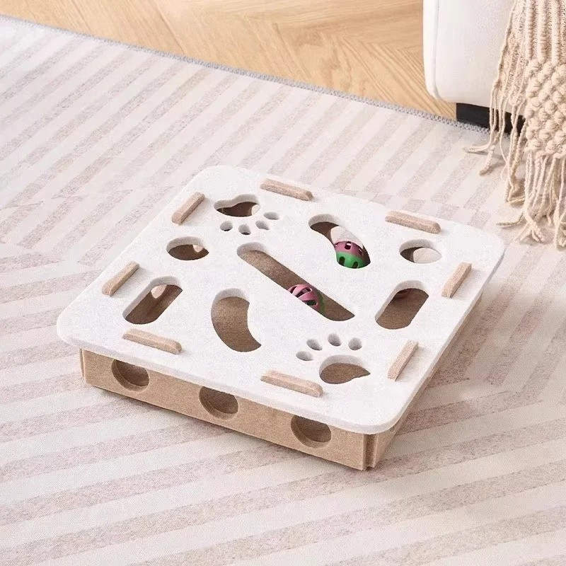 Felt Interactive Cat Puzzle Toy Box