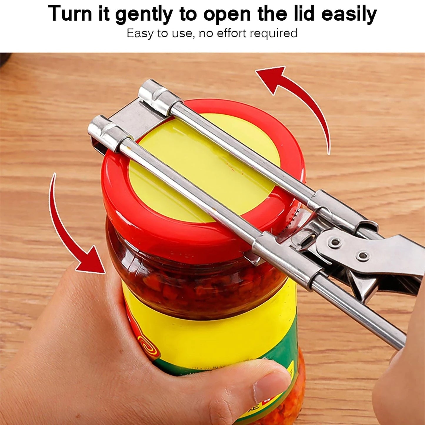 Adjustable Stainless Steel Multi Function Jar Opener
