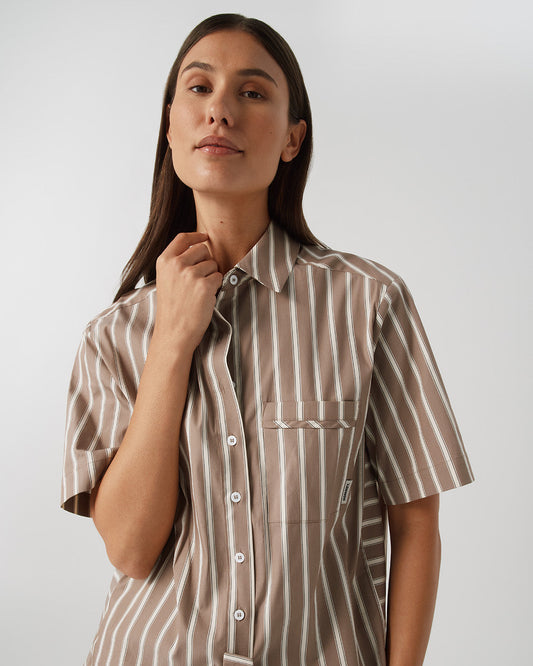 Short Sleeve Shirt - Hazelnut