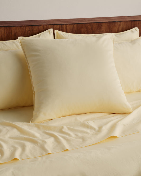 European Pillowcase - Custard