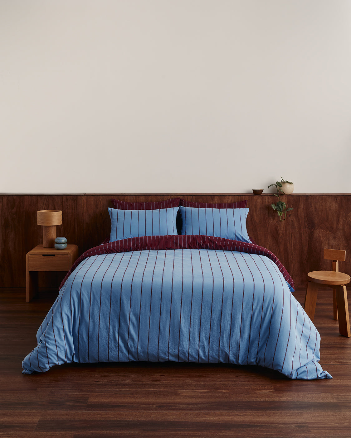 Quilt Cover - Oxford/Plum