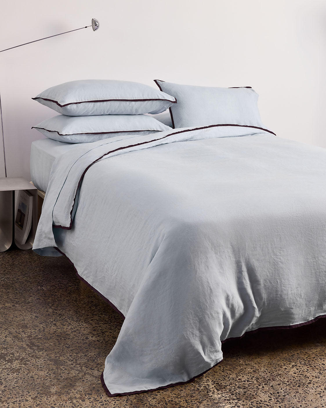 Linen European Pillowcase - Breeze