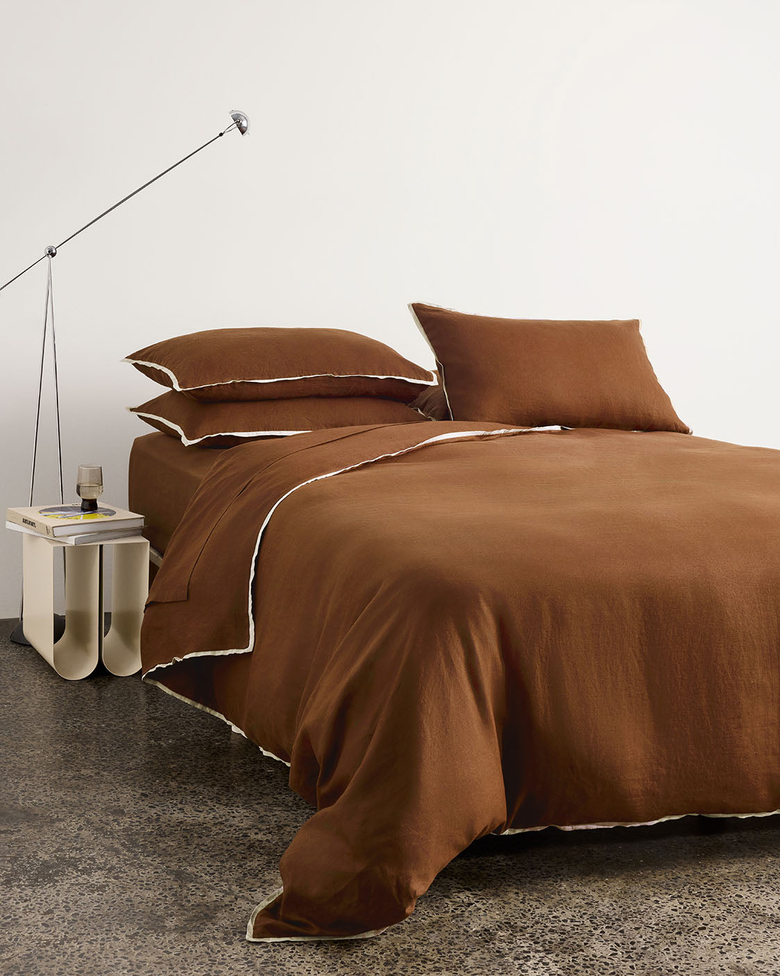 Linen Pillowcase Pair - Toffee