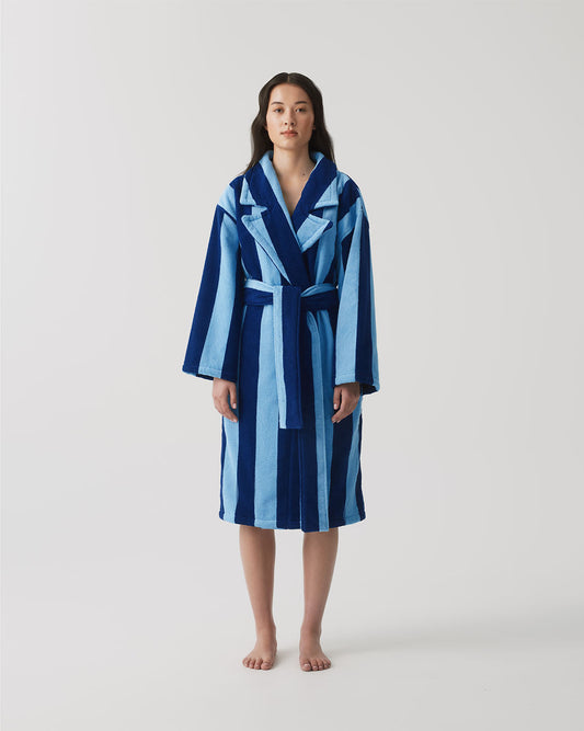Robe - Blueberry Stripes