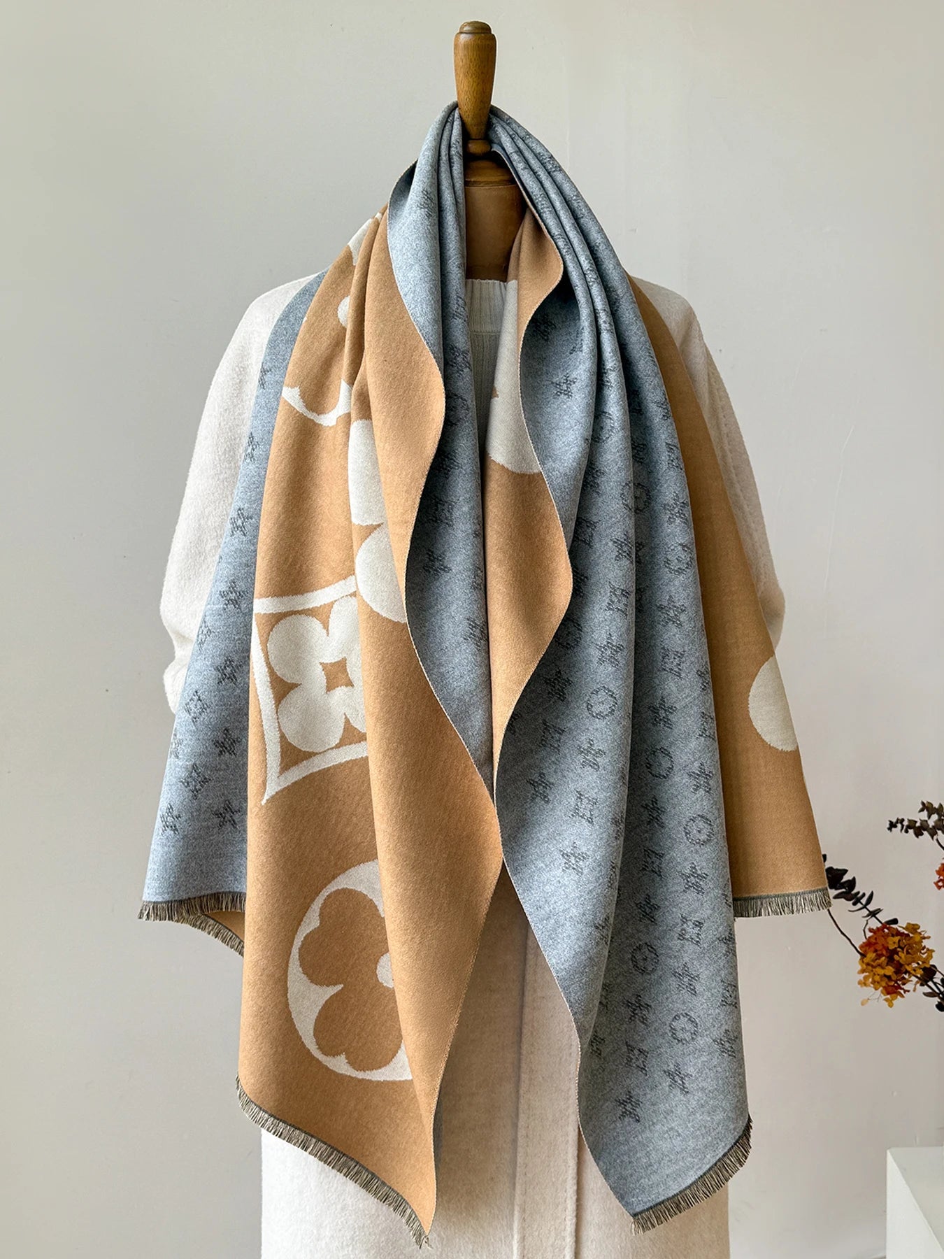 Luxury Faux Cashmere Winter Scarf Neck Warmer