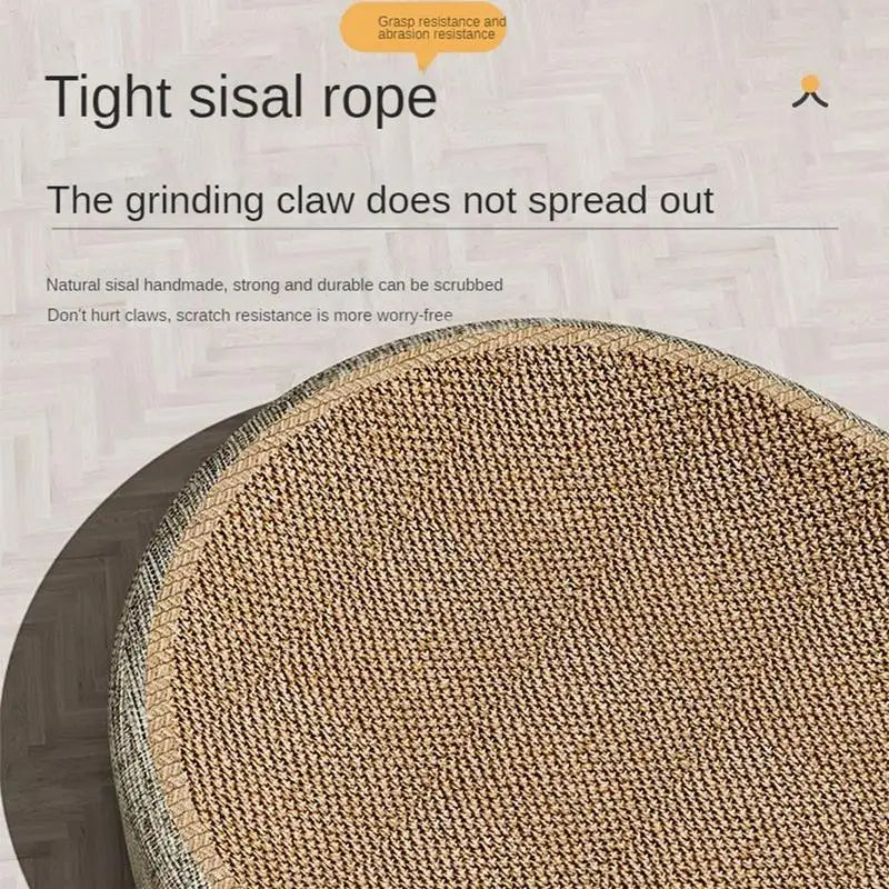 Oval Sisal 2 in 1 Cat Scratcher Bed
