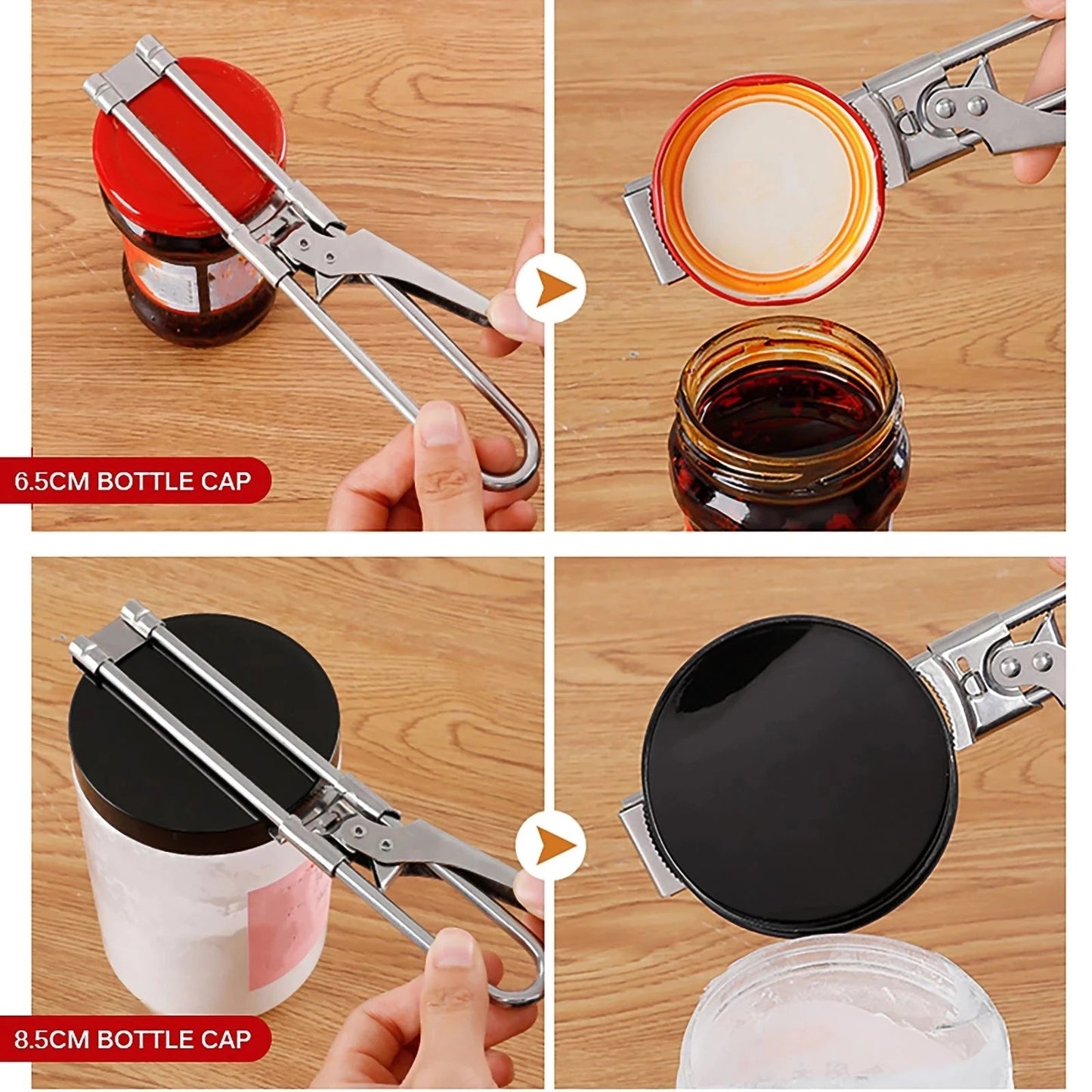 Adjustable Stainless Steel Multi Function Jar Opener