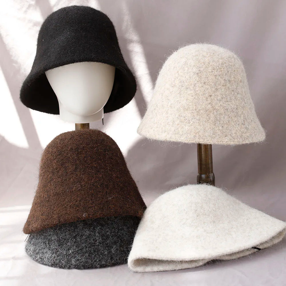 Women's Winter Wool Bucket Hat