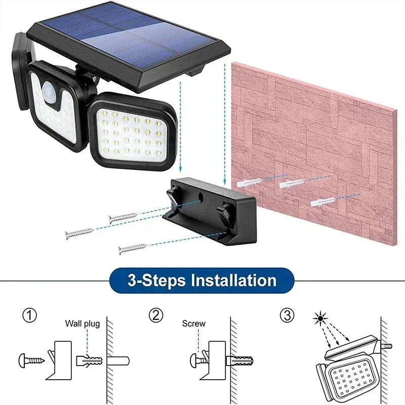 Motion Sensor Solar Light for Outdoor