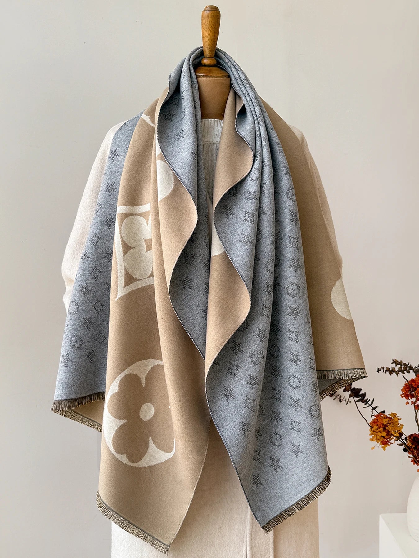 Luxury Faux Cashmere Winter Scarf Neck Warmer