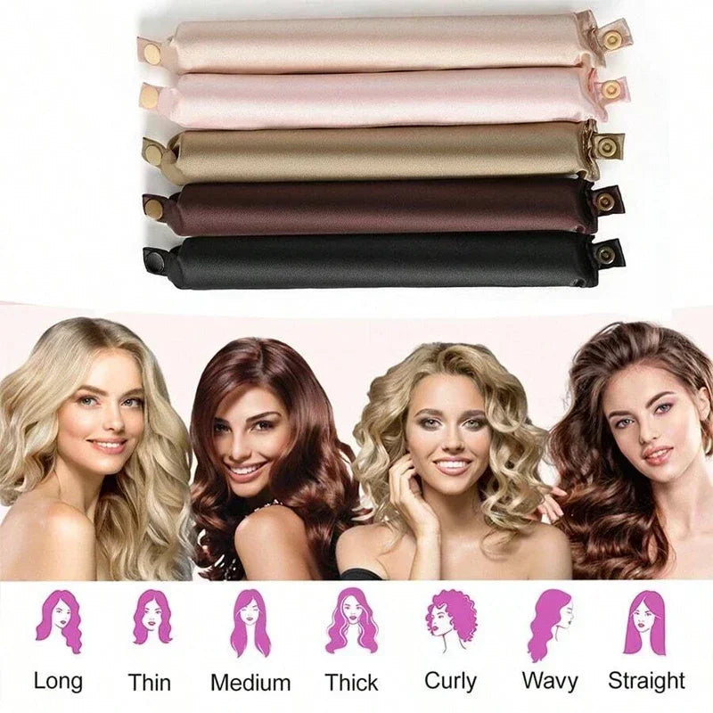 Satin Headband Heatless Hair Curler