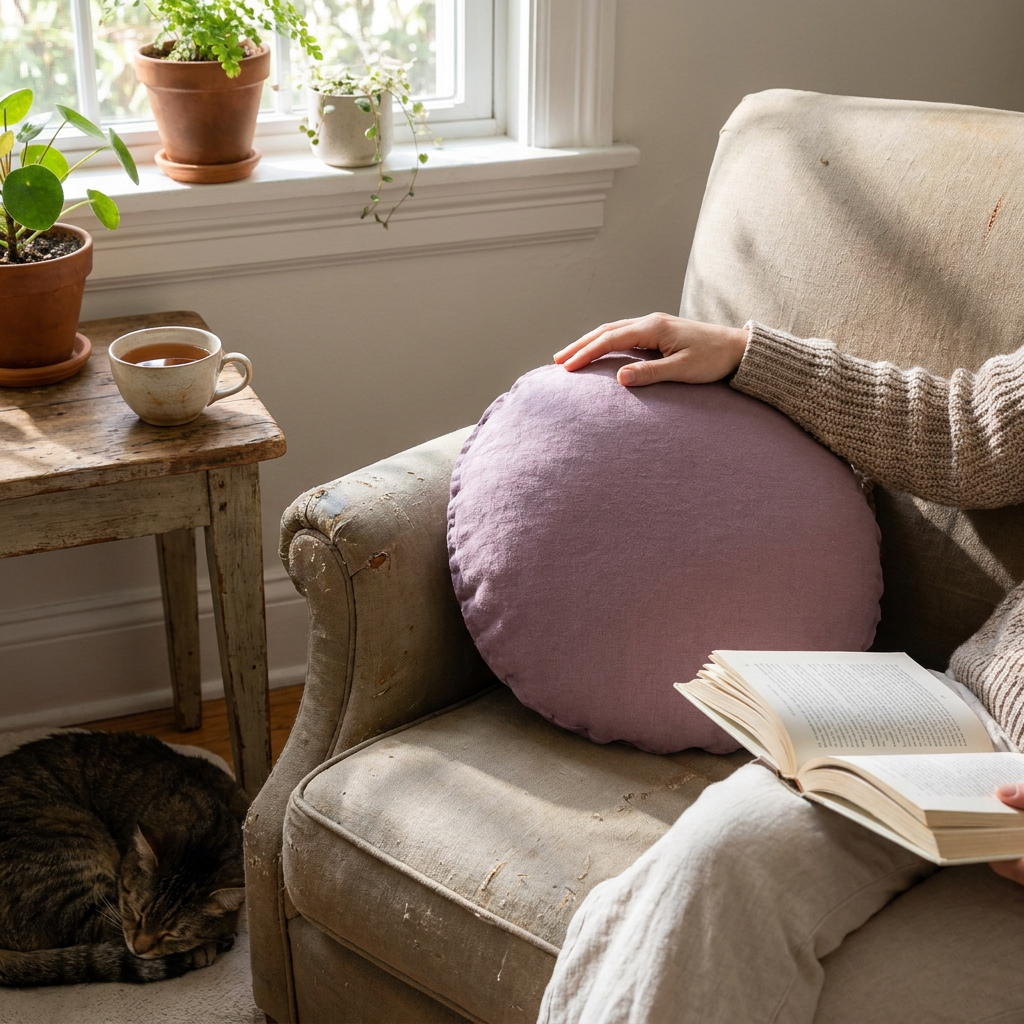 Junior Linen - Mauve lifestyle