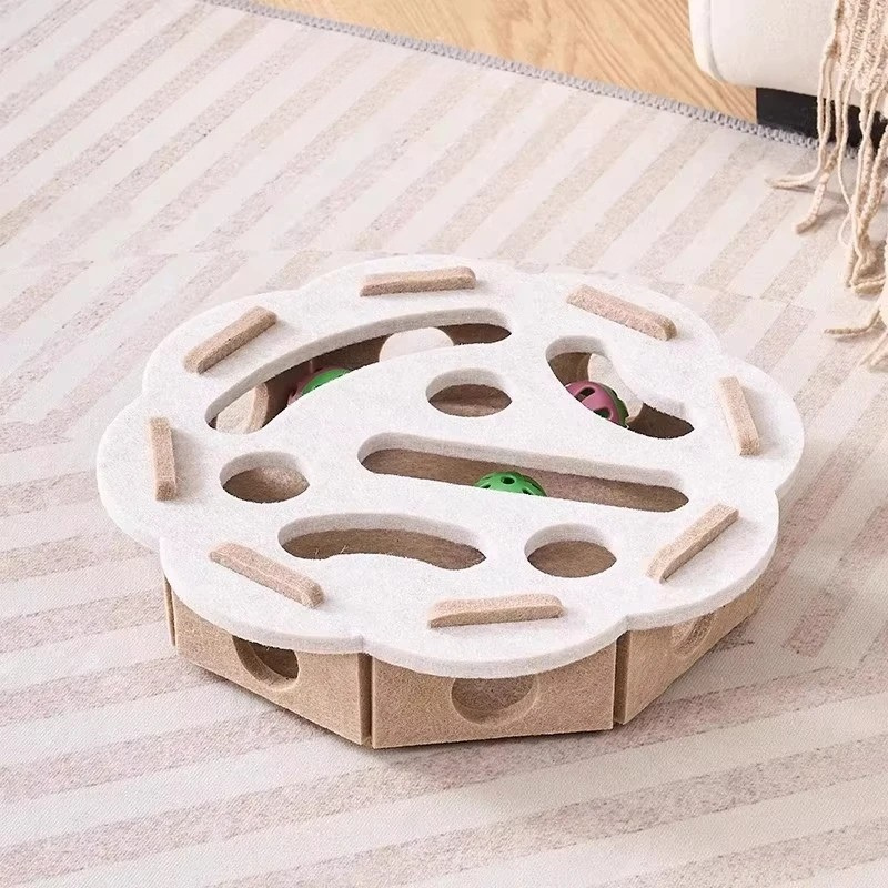 Felt Interactive Cat Puzzle Toy Box