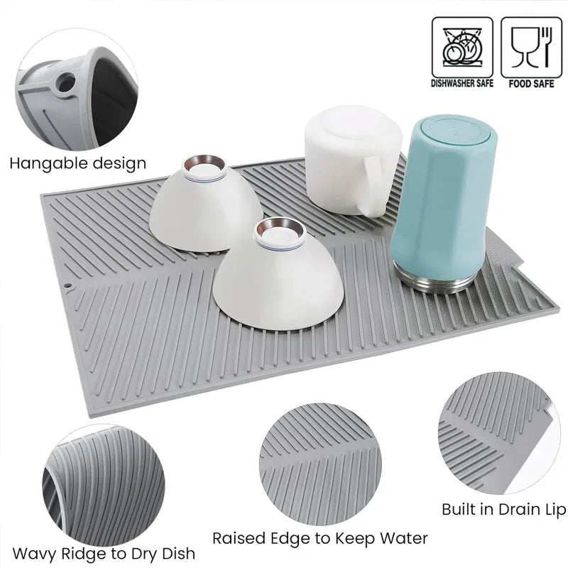 Silicone Countertop Dish Drying Mat