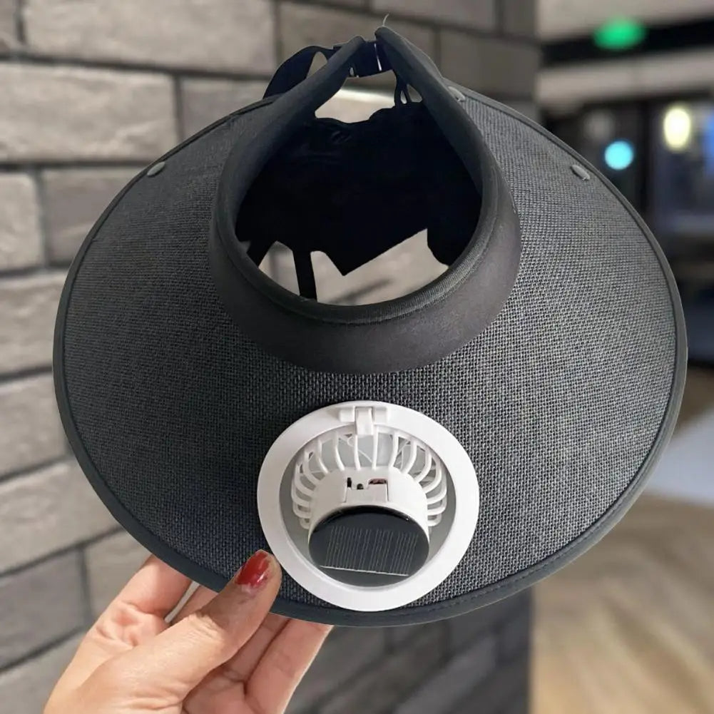 Wide Brim Sun Hat with Solar