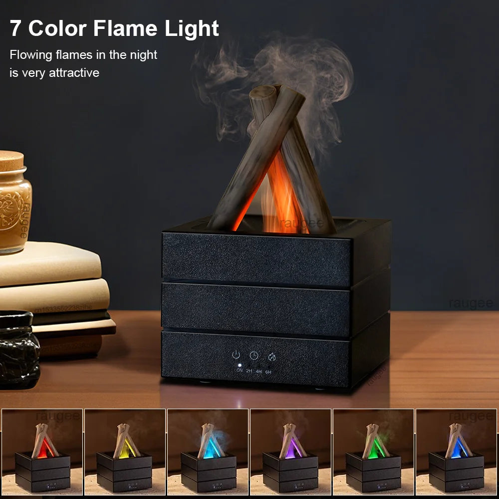 Realistic Flame Aroma Diffuser and Humidifier