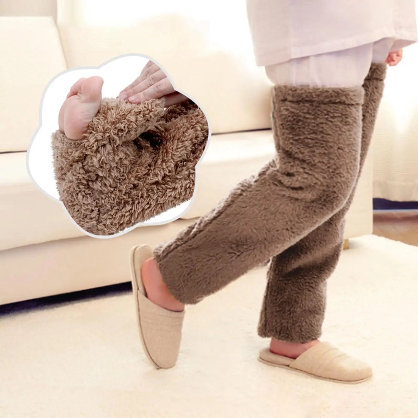 Fuzzy Thigh High Warm Socks