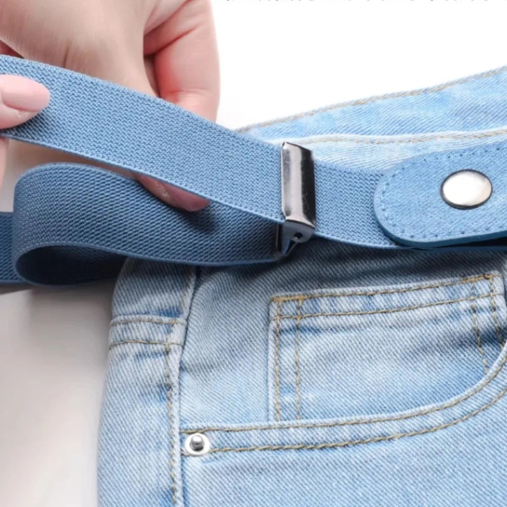 Adjustable Elastic Invisible No Buckle Belt