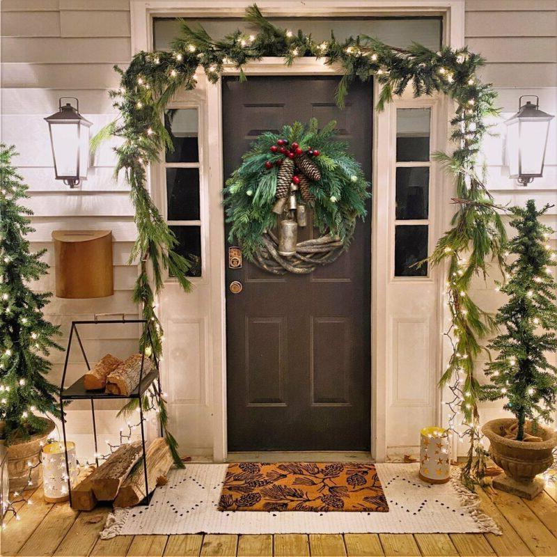 Farmhouse Christmas Wreath, Boho Wreath, Holiday