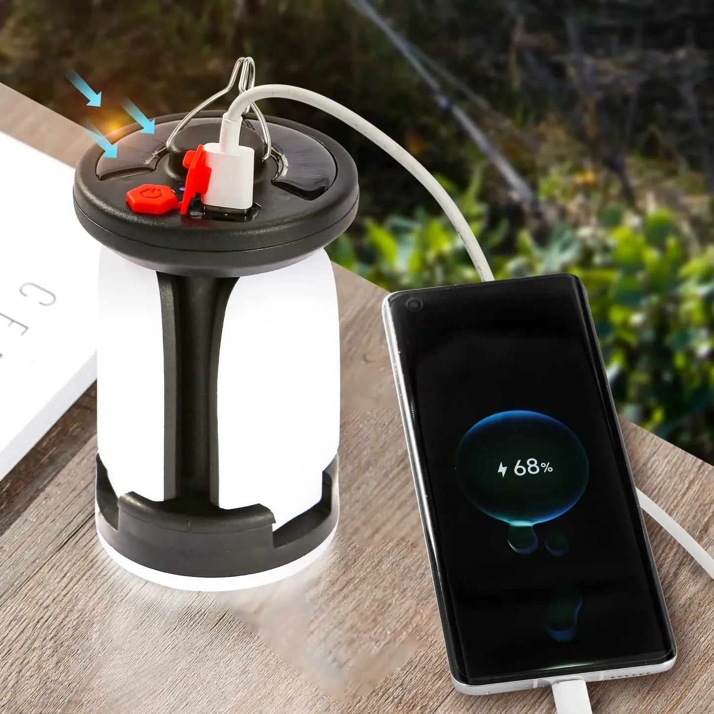 Solar USB Folding Leaf Camping Lantern