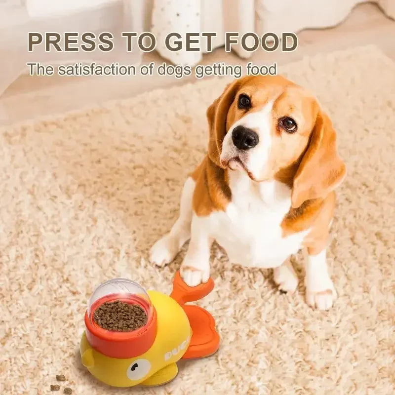 Interactive Cartoon Duck Dog Puzzle Feeder
