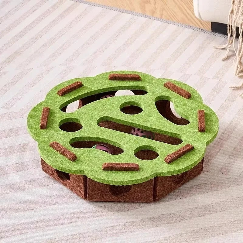 Felt Interactive Cat Puzzle Toy Box