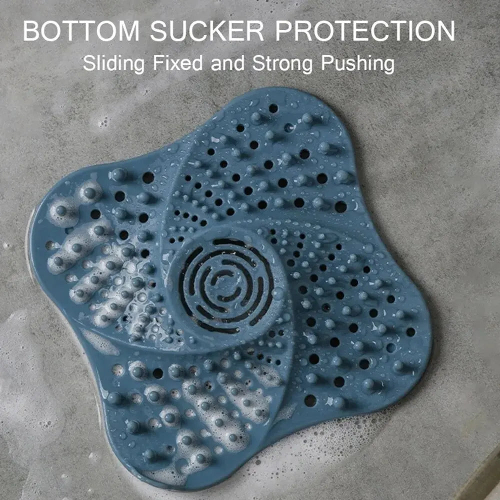 Anti Blocking Spiral Shower Drain Hair Catcher