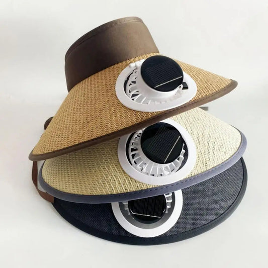 Wide Brim Sun Hat with Solar