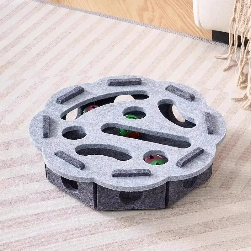 Felt Interactive Cat Puzzle Toy Box