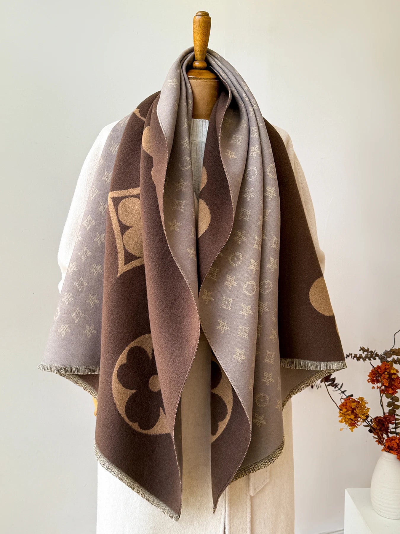 Luxury Faux Cashmere Winter Scarf Neck Warmer
