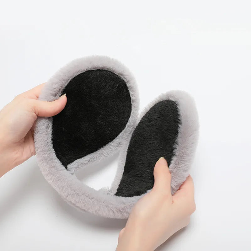 Plush Winter Ear Muffs with Earpiece