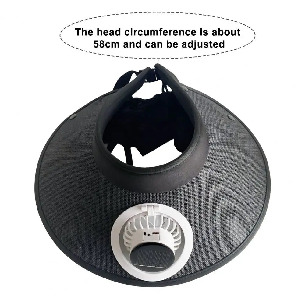 Wide Brim Sun Hat with Solar
