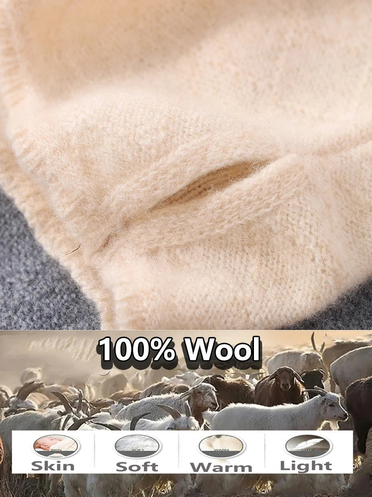 Merino Wool Face Mask and Winter Scarf