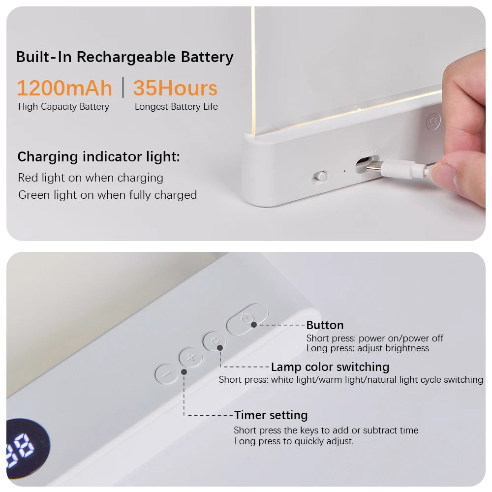 LED Night Vision Flat Panel Reading Light