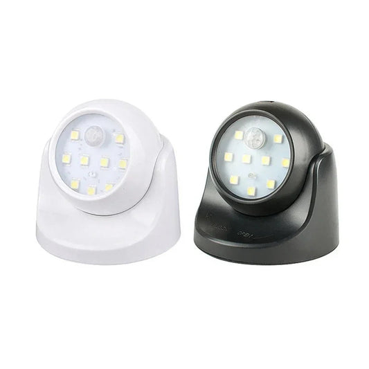 Wireless LED spotlight with motion detector